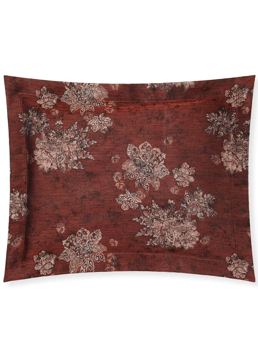 Sferra Stamped Floral Continental Sham and Matching Items & Matching