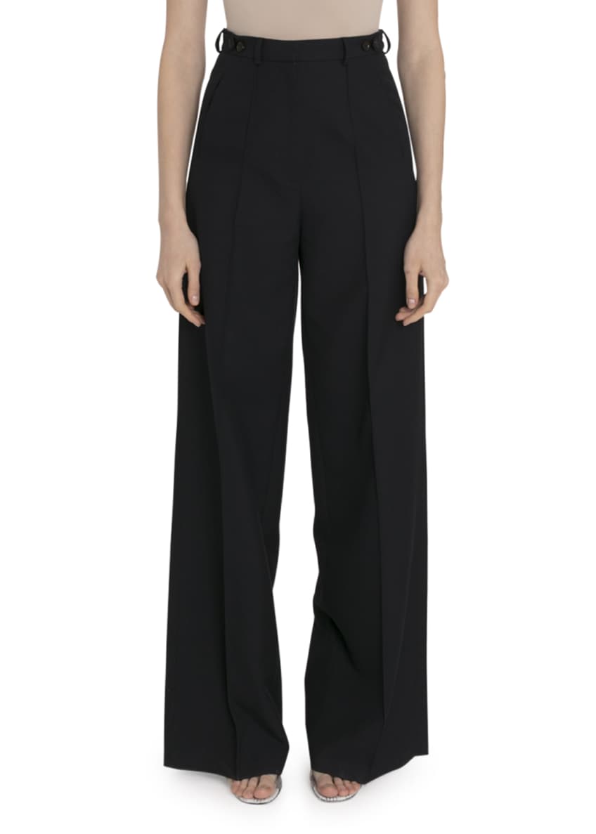 Rokh Pleated Wide-Leg Pants Image 1 of 2
