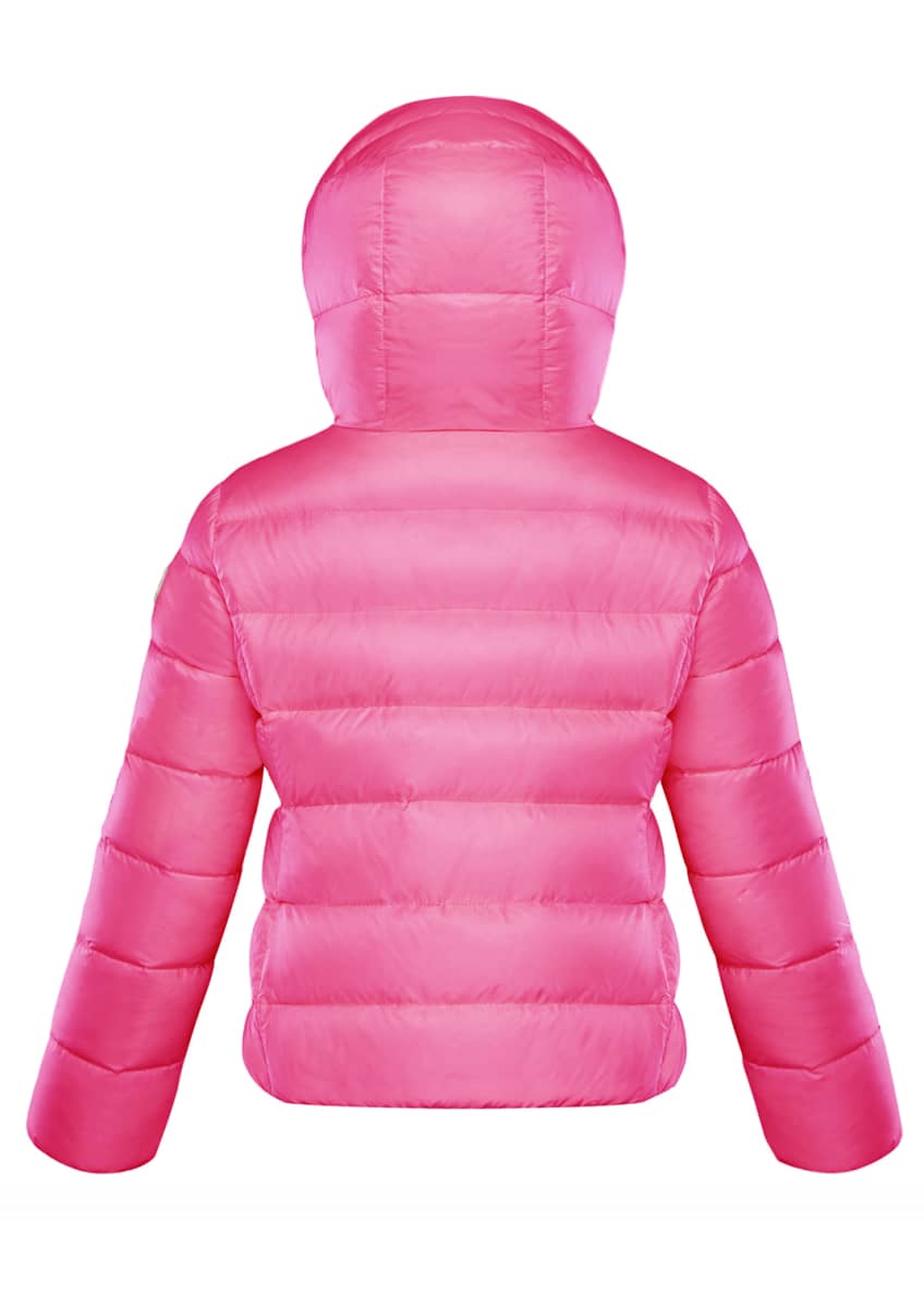 Moncler Chevril Hooded Puffer Coat, Size 4-6 Image 2 of 4