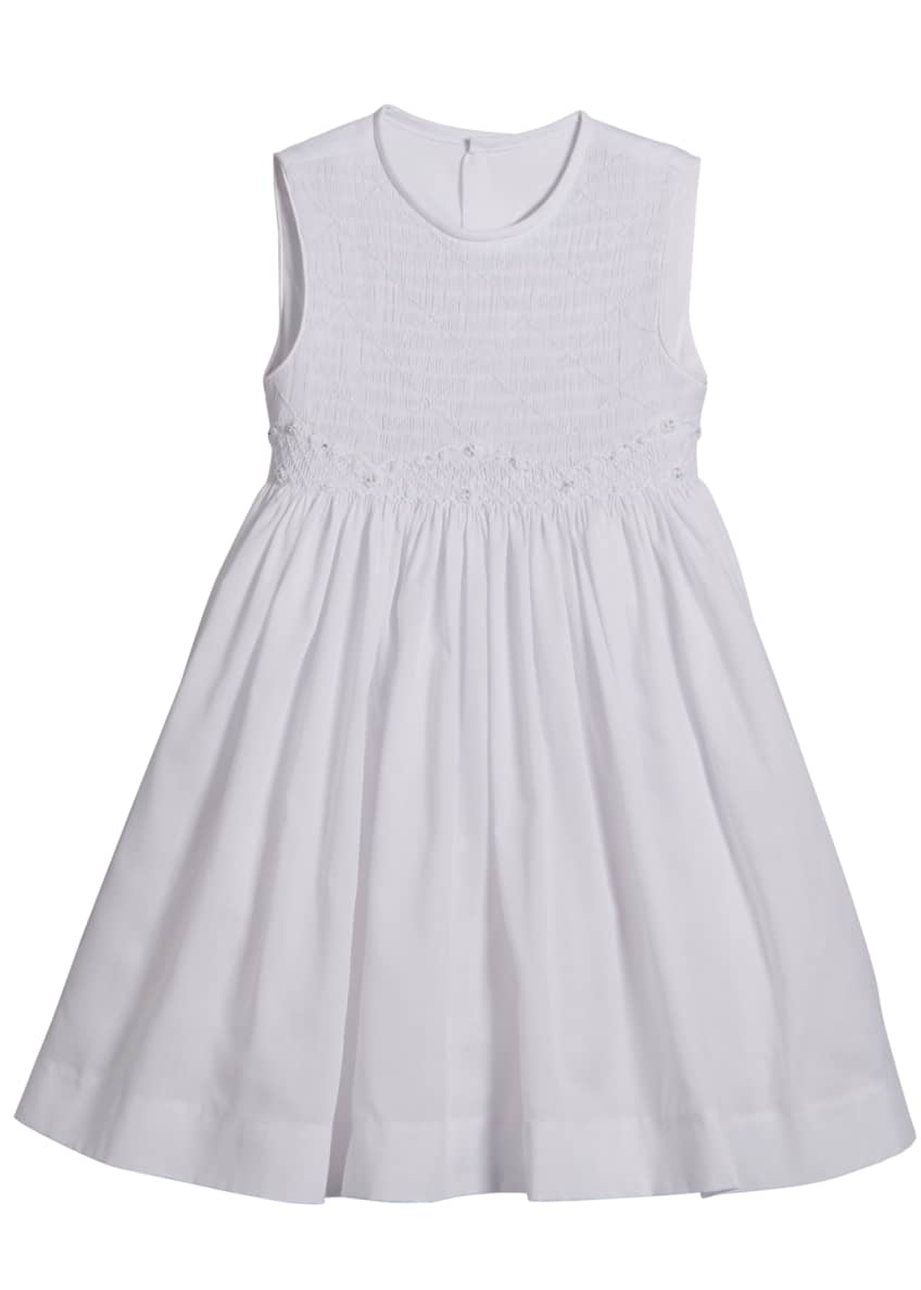 Luli & Me Gabby Girls Ava Smocked Top & Skirt Set