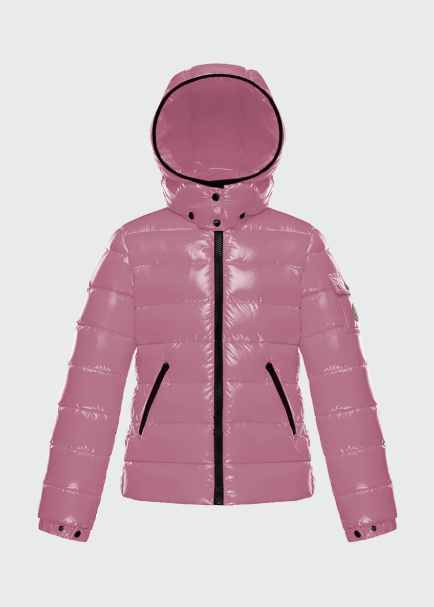 Moncler bady laque quilted hooded puffer jacket top