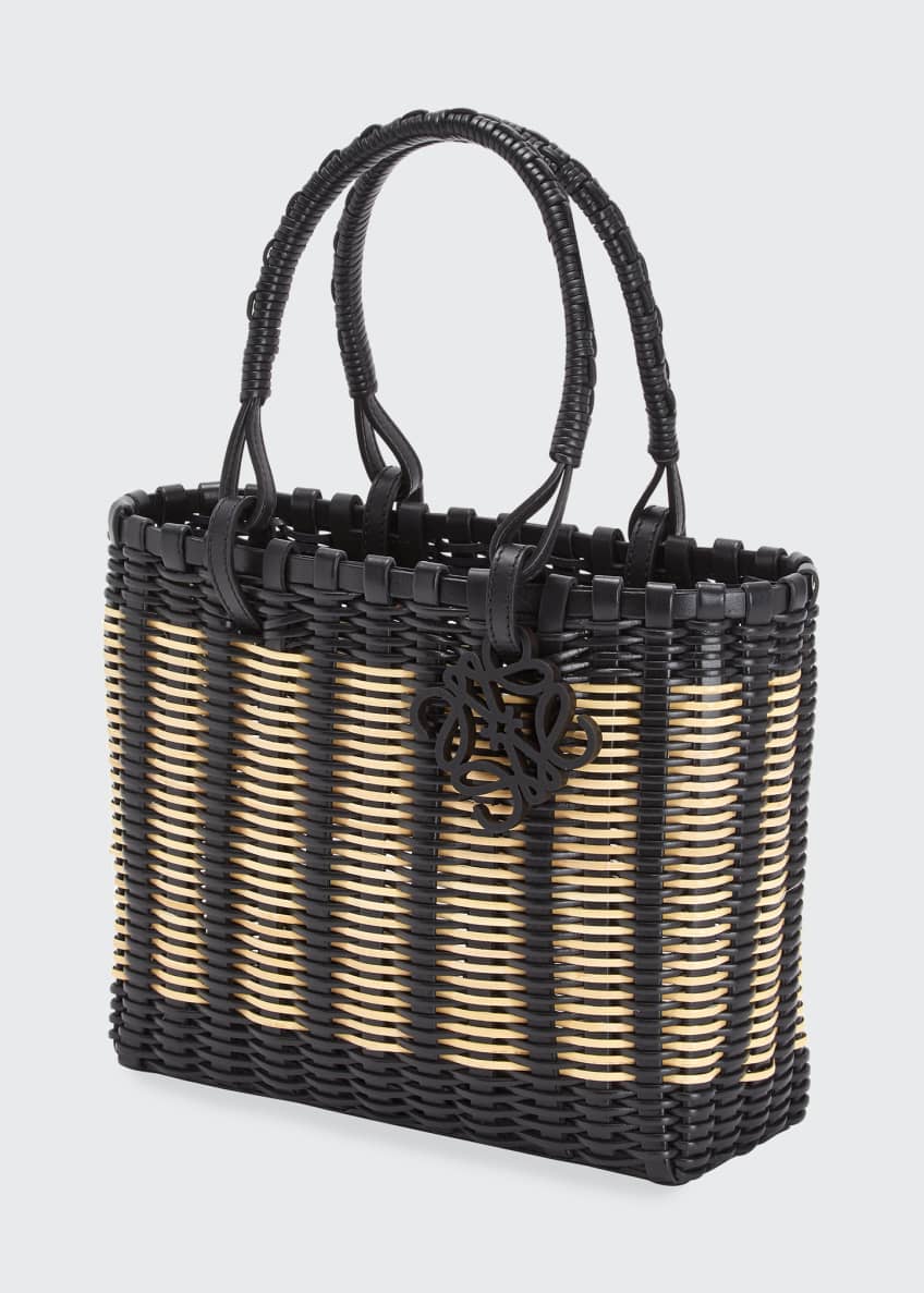 Loewe Bicolor Top Handle Basket Tote Bag Image 2 of 5