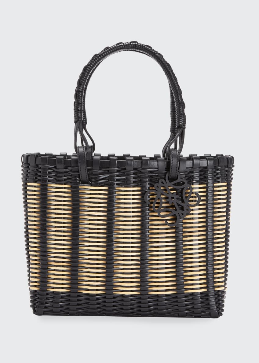 Loewe Bicolor Top Handle Basket Tote Bag Image 1 of 5