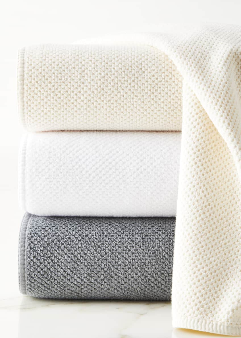 Bee Waffle Washcloth Graccioza White