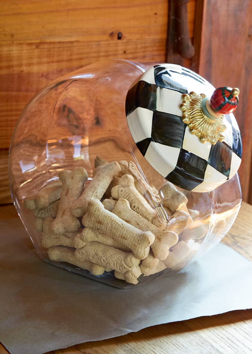 MacKenzie Childs Courtly Check Cookie Jar Bergdorf Goodman