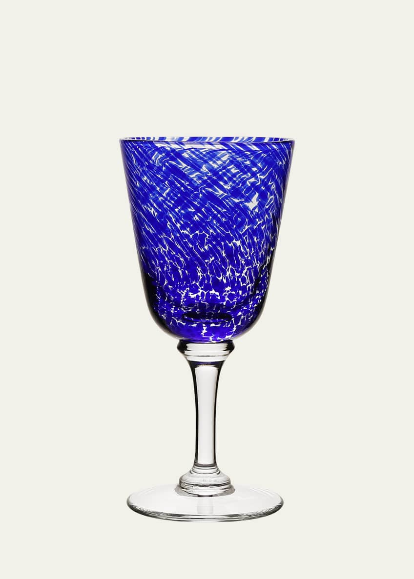 William Yeoward Crystal Vanessa Glass Water Goblet, Blue and