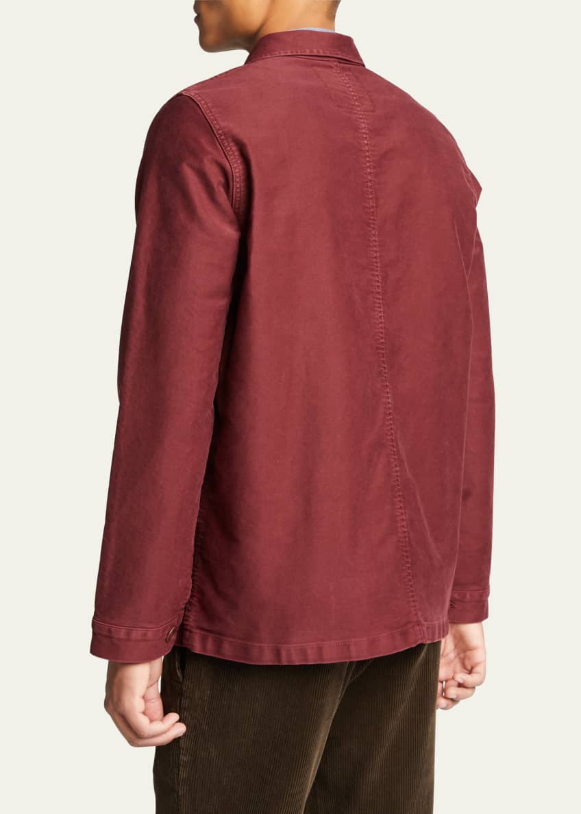 B. x Le Mont St. Michel Men's StoneWashed French Worker Jacket and