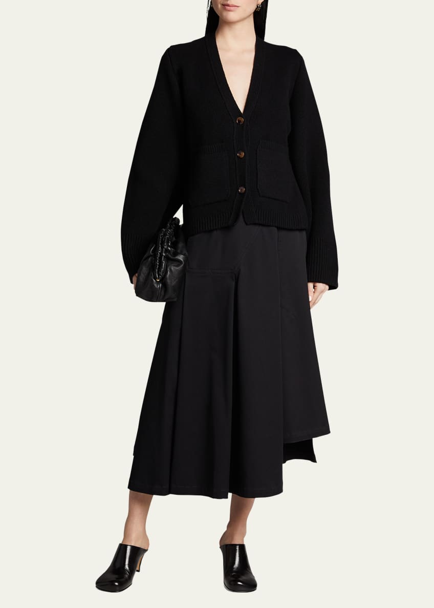 Khaite Scarlet Cashmere Cropped Cardigan Image 2 of 7