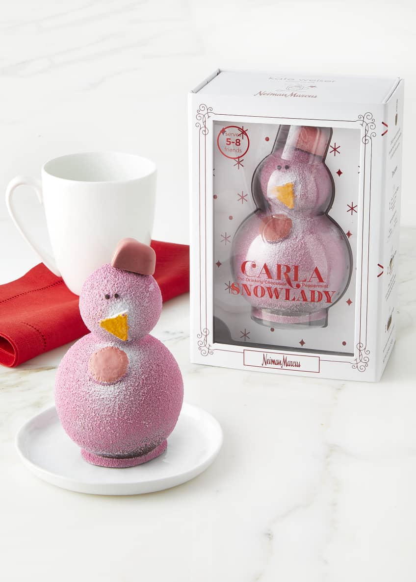 Kate Weiser Chocolate Carl the Drinking Chocolate Snowman and Matching