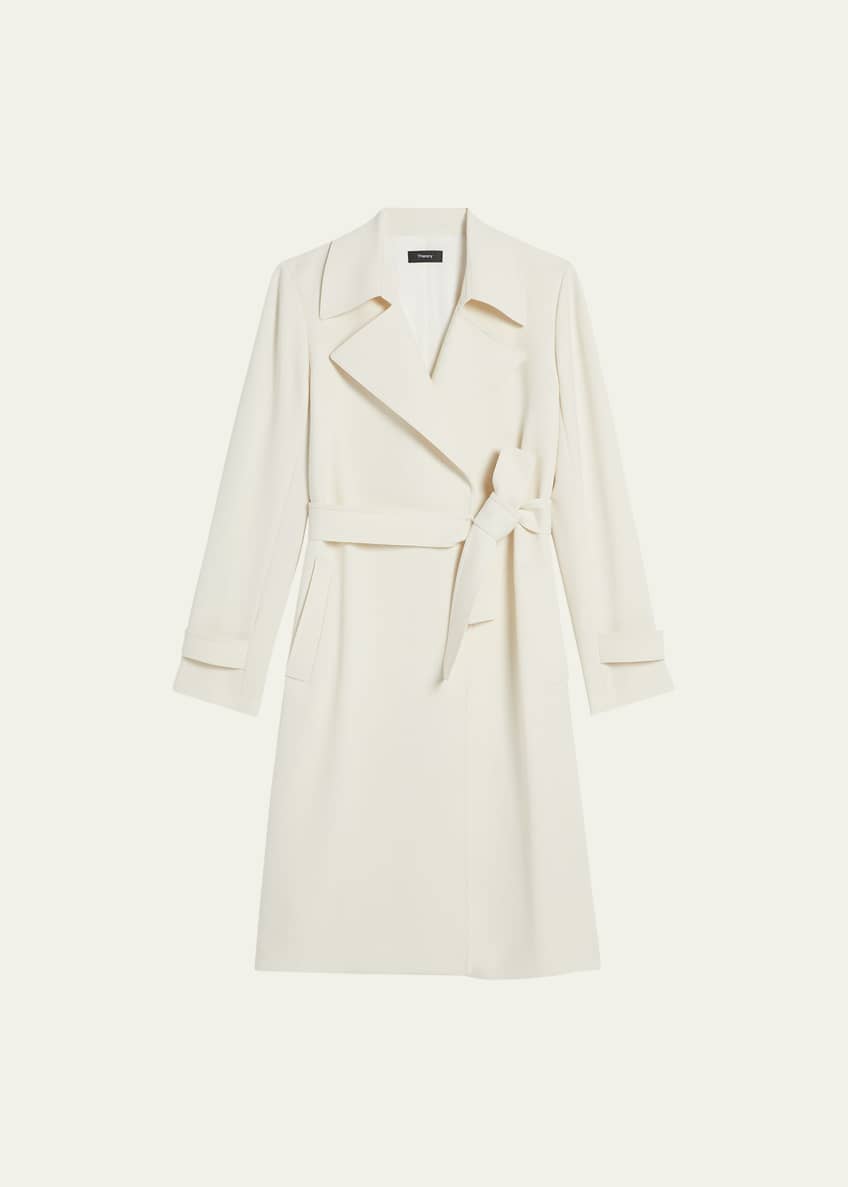 Theory Oaklane Admiral Crepe Trench Coat and Matching Items