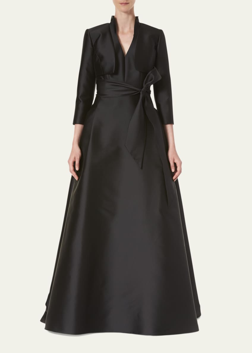 Carolina Herrera Icon Mikado Bolero Jacket Image 2 of 6