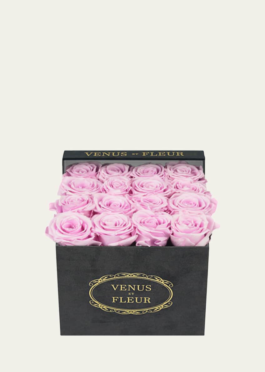 Venus ET Fleur Suede Small Square Rose Box Bergdorf Goodman