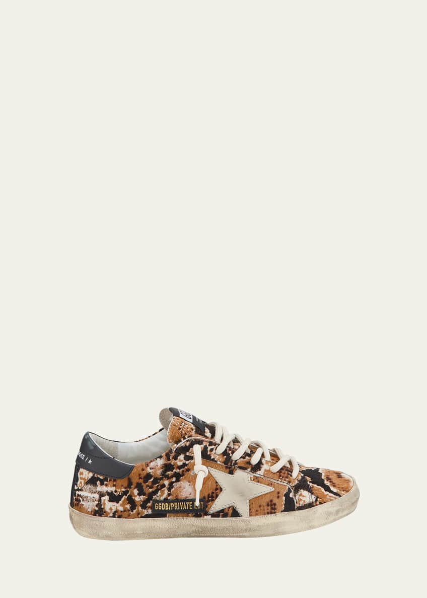 Golden goose superstar calf hair new arrivals sneakers