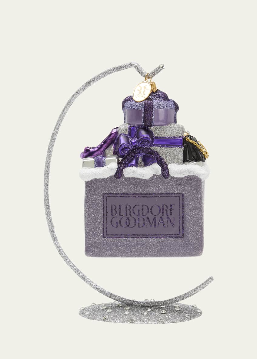 Michael Storrings BG Shopping Bag Christmas Ornament Bergdorf Goodman