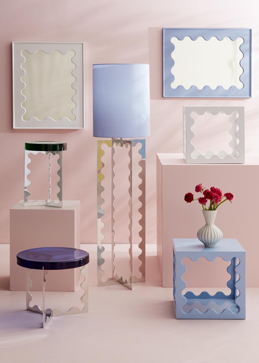 Jonathan Adler Ripple Lacquer Mirror - Bergdorf Goodman