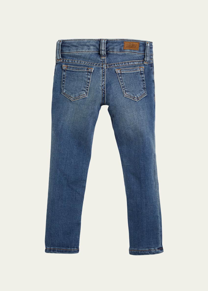 Ralph Lauren Childrenswear Girl's Aubrie Skinny Denim Jeans, Size 2-6X Image 2 of 5
