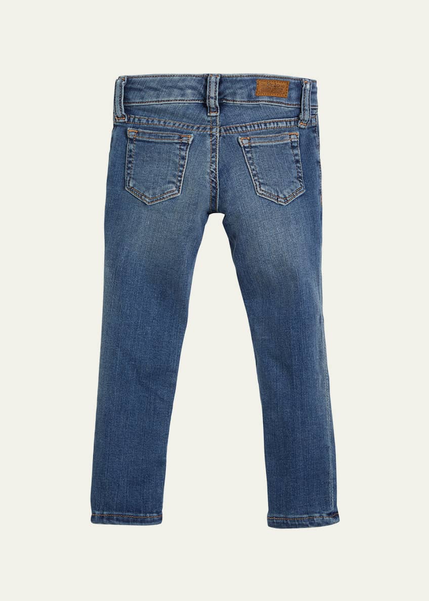 Ralph Lauren Childrenswear Girl's Aubrie Skinny Denim Jeans, Size 2-4 Image 2 of 2