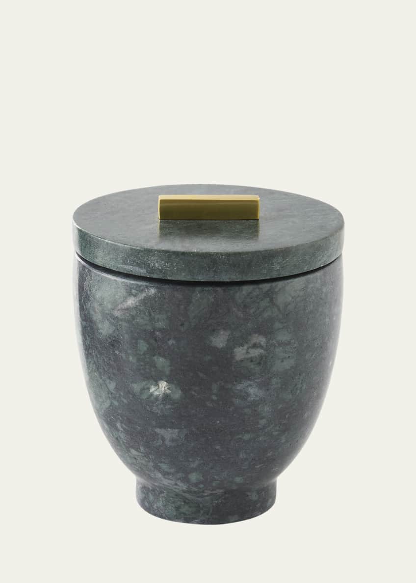 Kassatex Esmeralda Marble Cotton Jar
