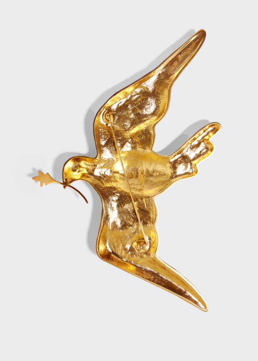 Schiaparelli Lady Gaga Born this Way Foundation Dove Brooch (12 cm