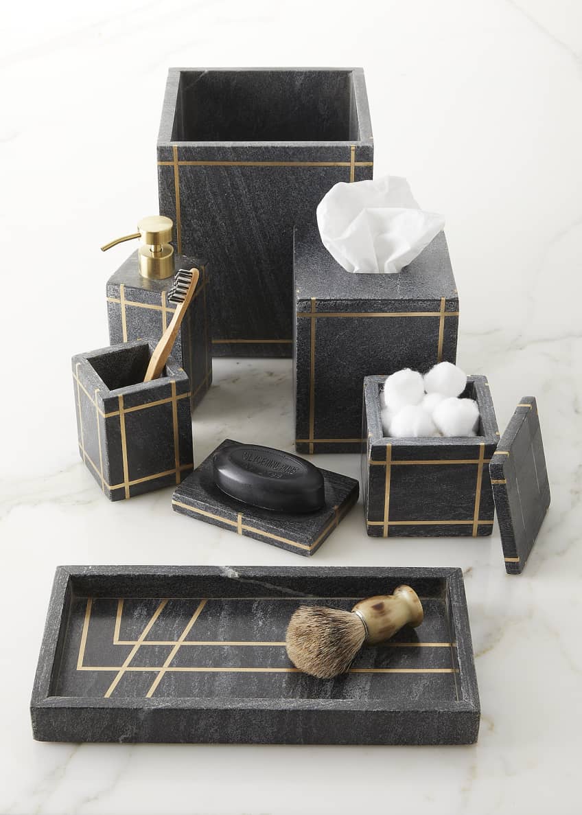 Kassatex Palais Marble Soap Dish Image 2 of 2