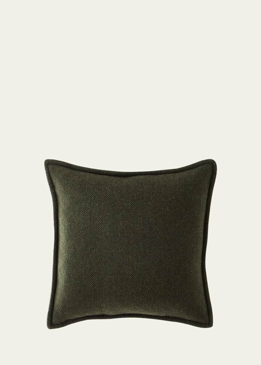 Ralph Lauren Home Jasper Herringbone Decorative Pillow, 18"Sq