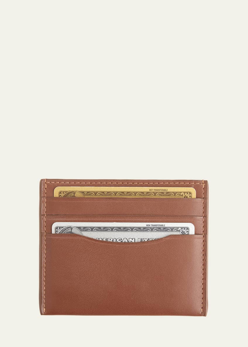 ROYCE New York Personalized Leather RFIDBlocking Minimalist Card Case