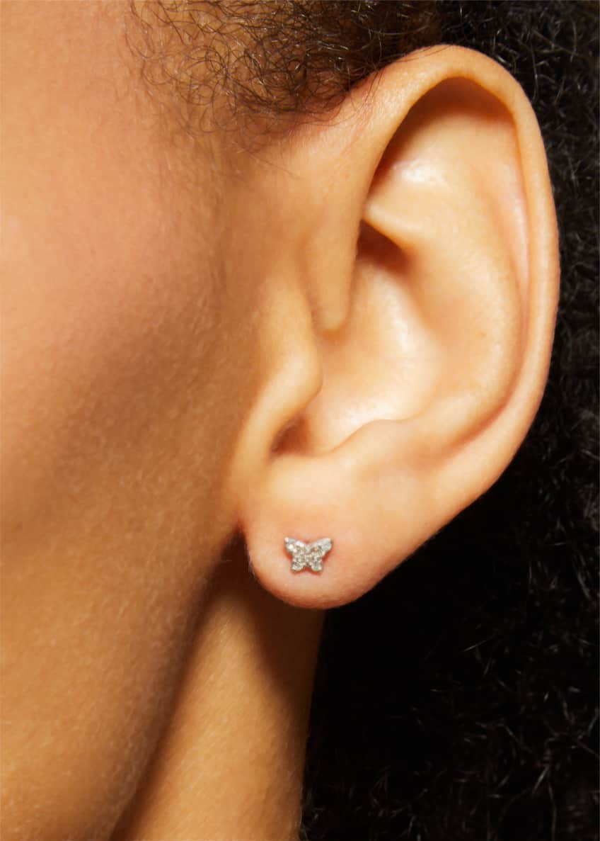 Kendra Scott Butterfly Stud Earrings, White Bergdorf Goodman