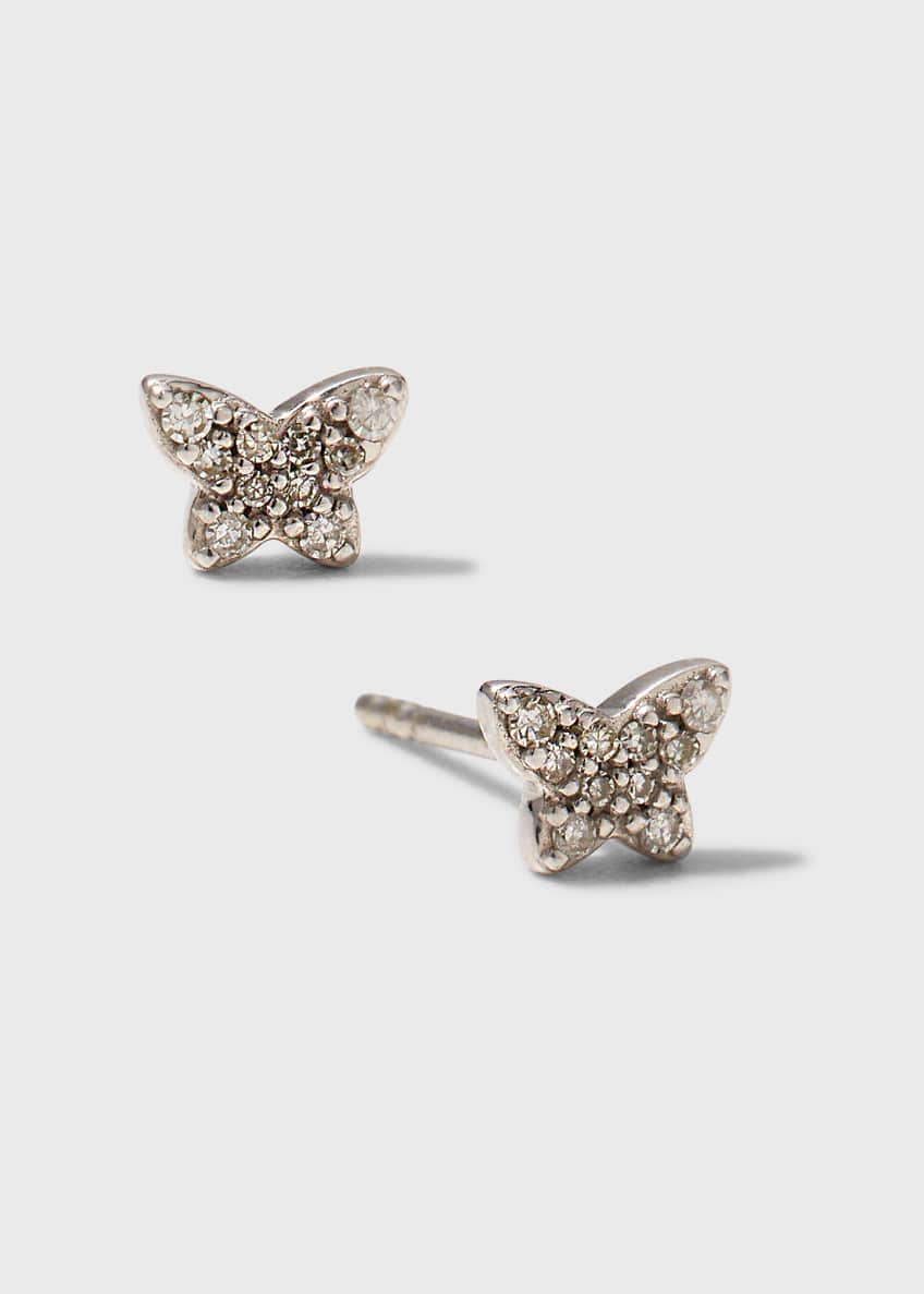 Kendra Scott Butterfly Stud Earrings, White Bergdorf Goodman