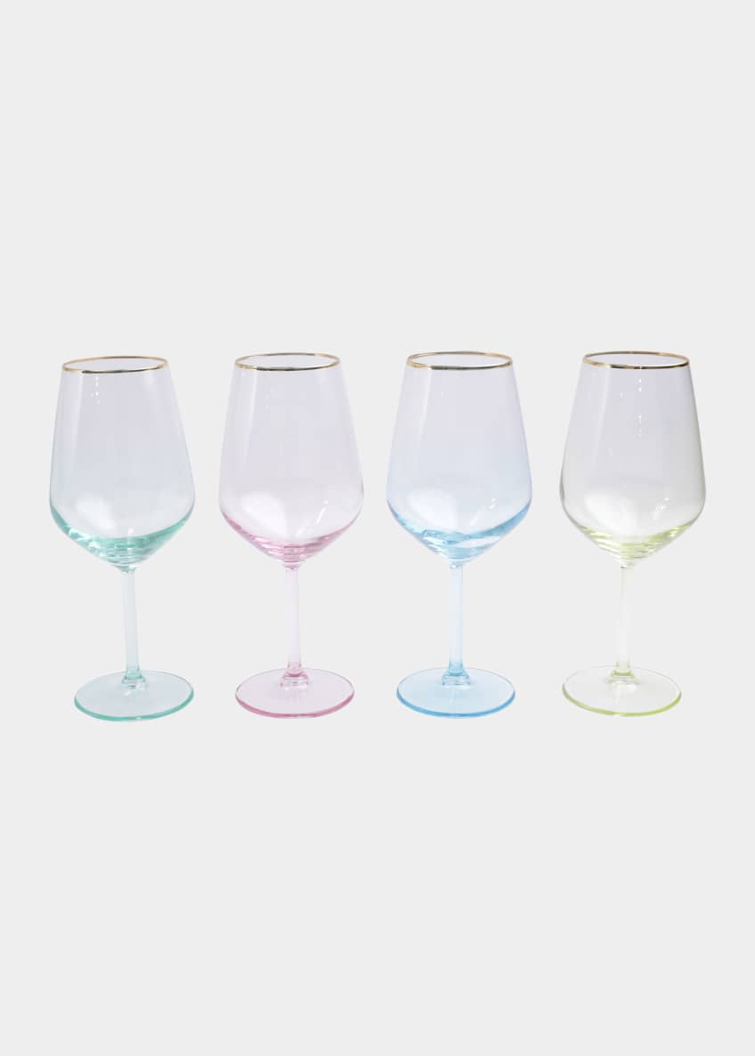 Vietri Rainbow Assorted Wine Glasses, Set of 4 Bergdorf Goodman