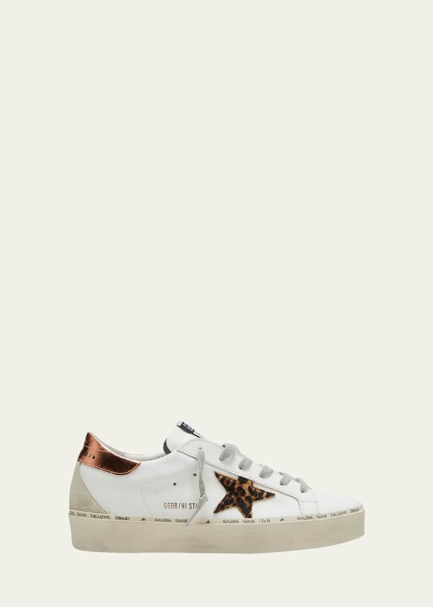 Golden Goose Hi Star Mixed Leather Court Sneakers Bergdorf Goodman