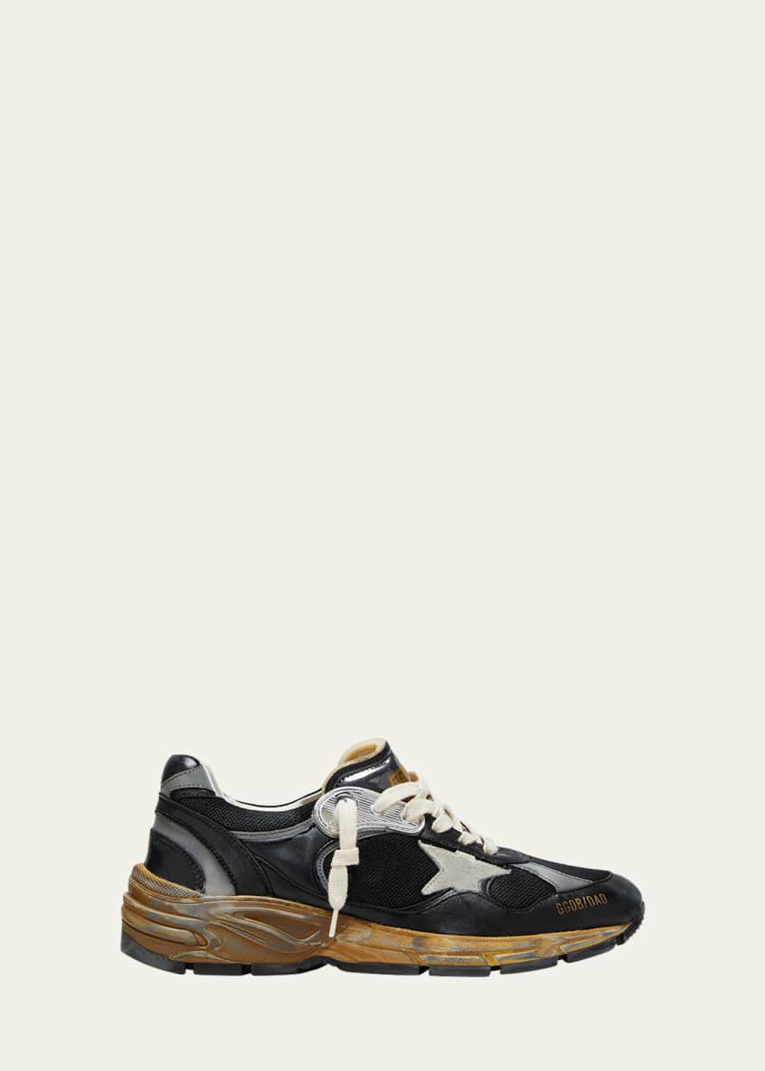 Golden Goose Running Sole Mixed Media Sneakers