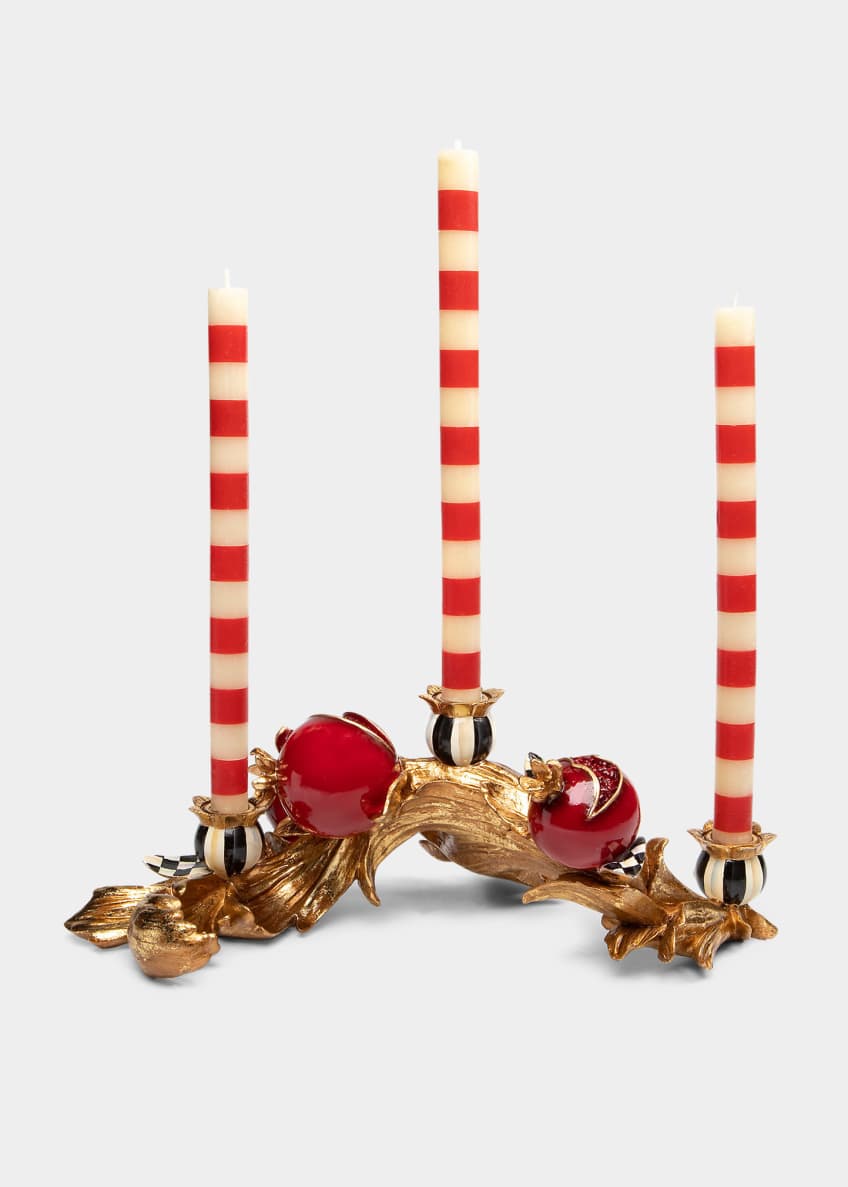 MacKenzieChilds Christmas Magic Garland Candle Holder Bergdorf Goodman