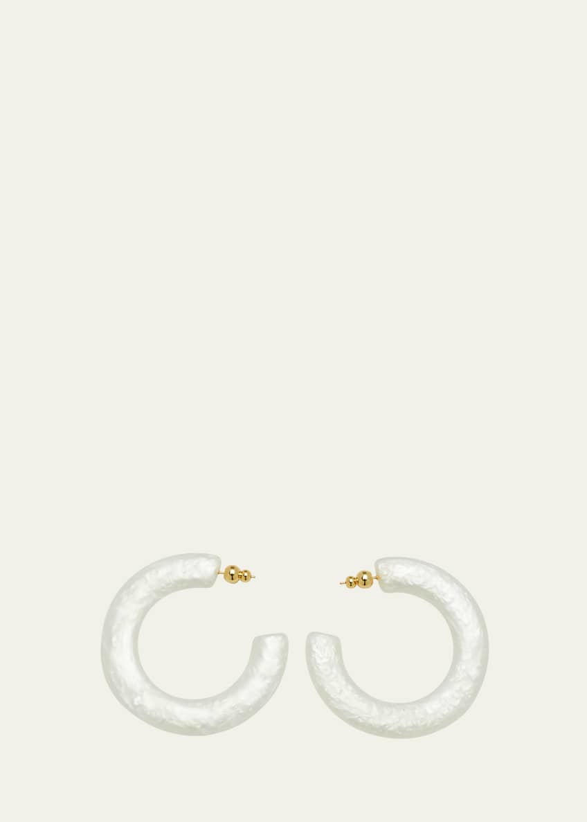 Cult Gaia Mira Earrings, Pearly White Bergdorf Goodman