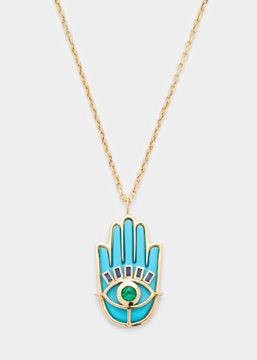 Turquoise hamsa clearance
