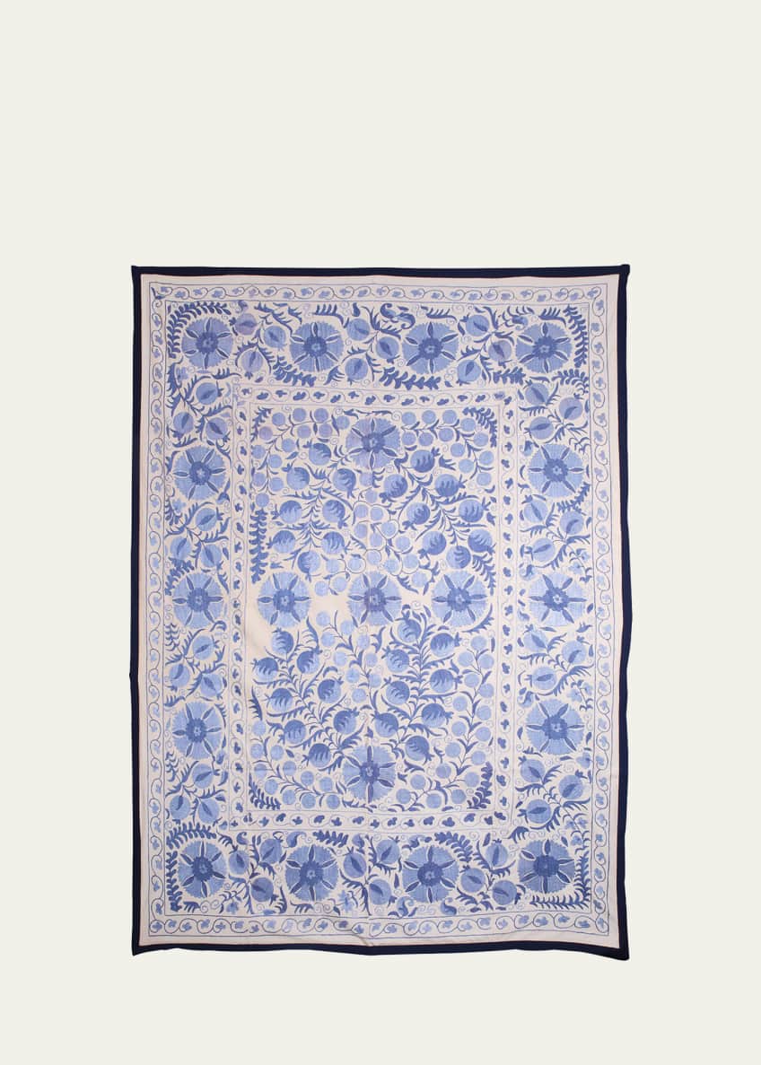 John Robshaw Suzani Cotton & Linen Blanket Bergdorf Goodman
