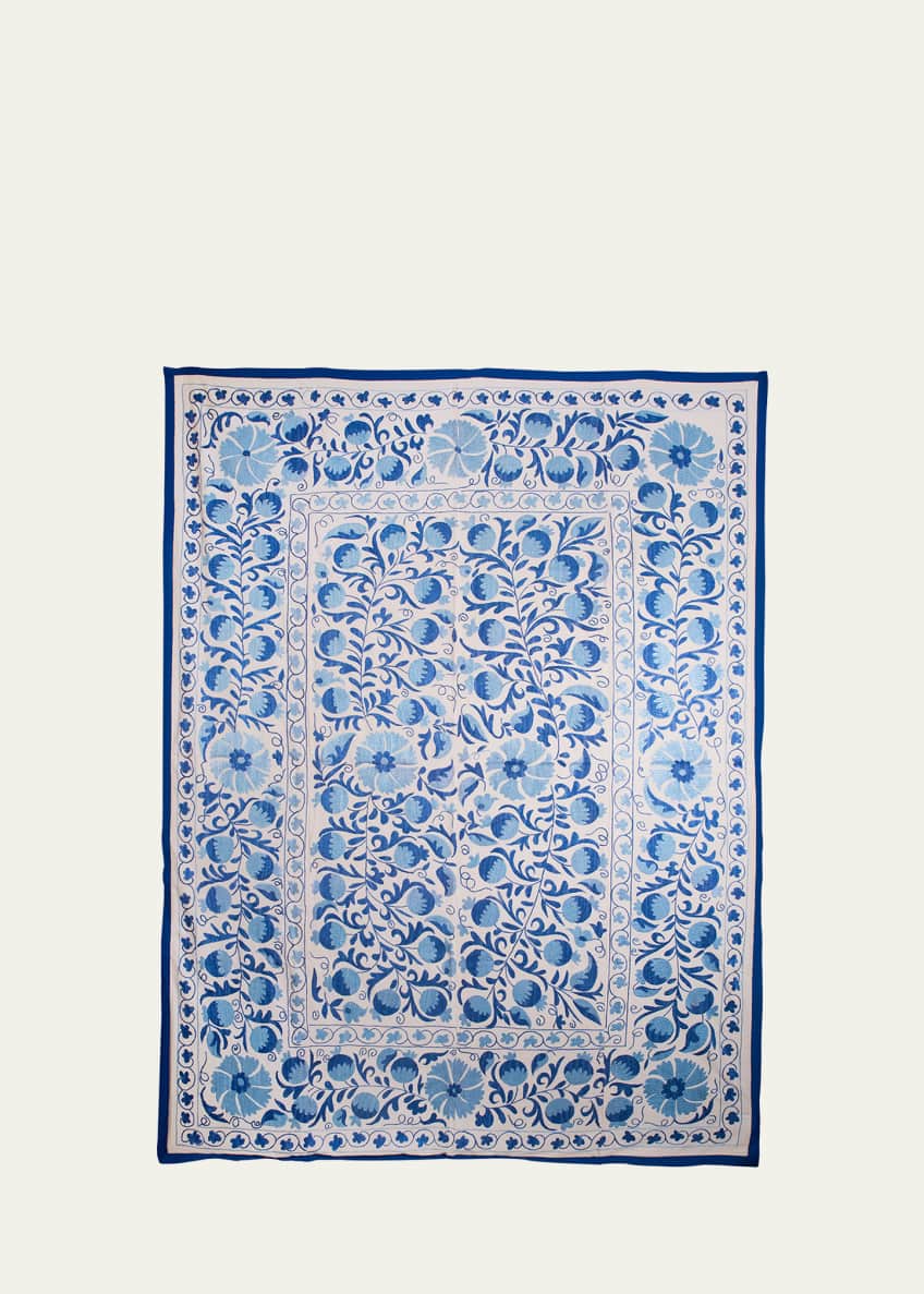 John Robshaw Suzani Cotton & Linen Blanket Bergdorf Goodman