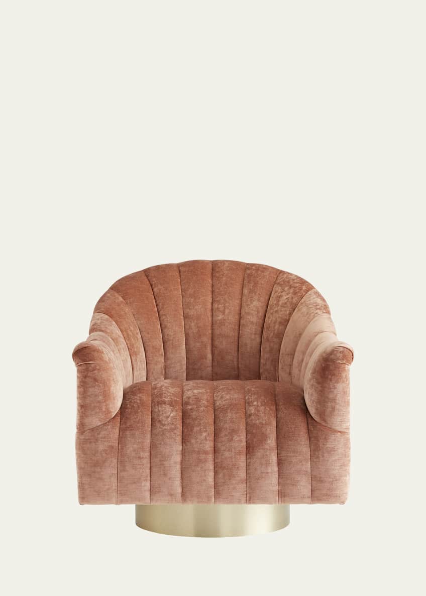 Arteriors Springsteen Velvet Swivel Chair Bergdorf Goodman