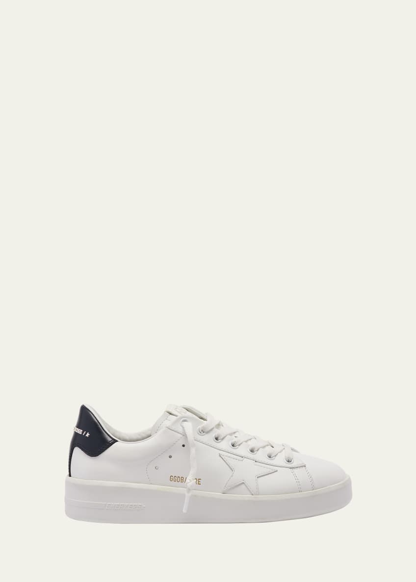 Golden Goose Pure Star Bicolor Leather Low-Top Sneakers - Bergdorf Goodman