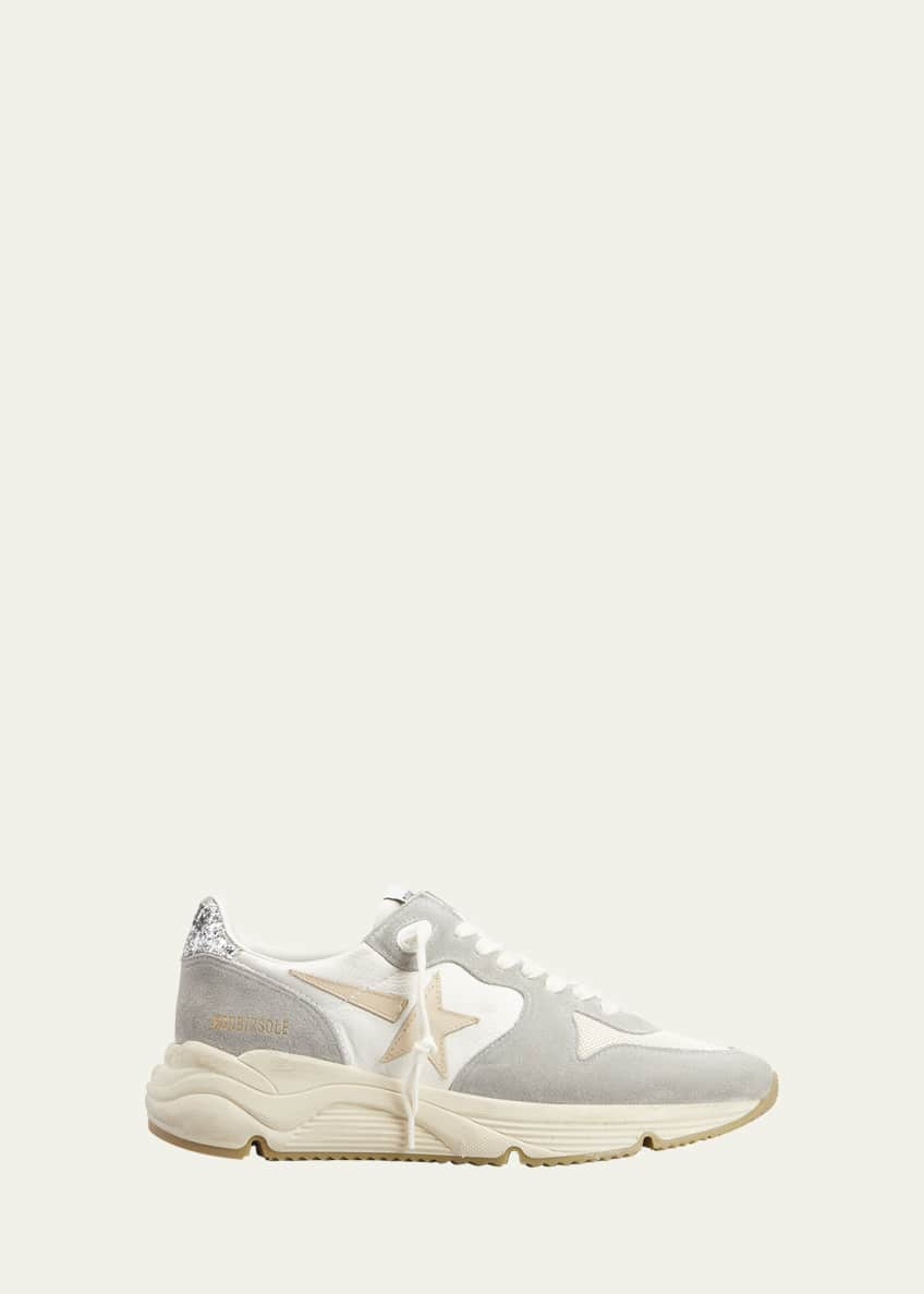 Golden Goose Running Sole Mixed Media Sneakers