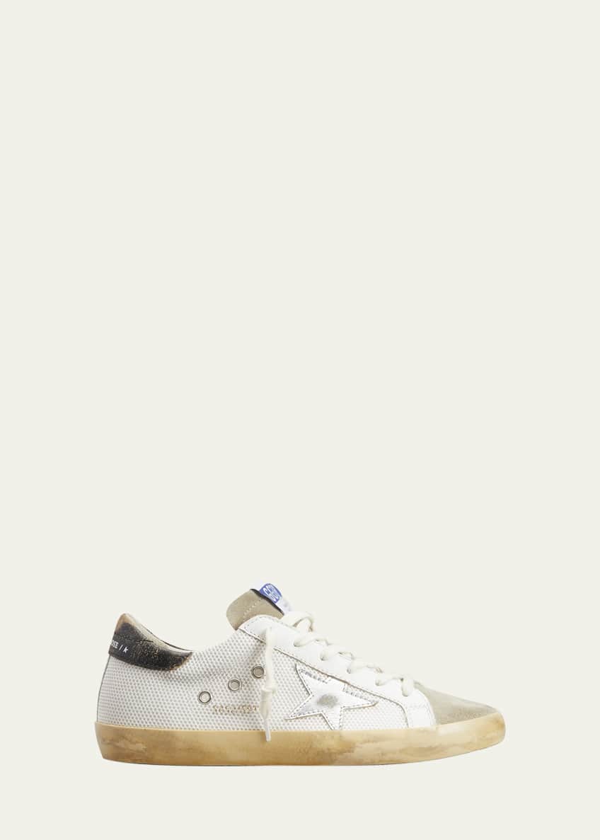 Golden Goose Superstar Net Leather Low Top Sneakers