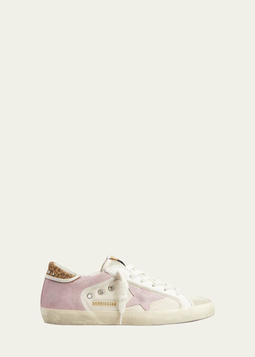Golden Goose Superstar Net Leopard Low Top Sneakers Bergdorf Goodman