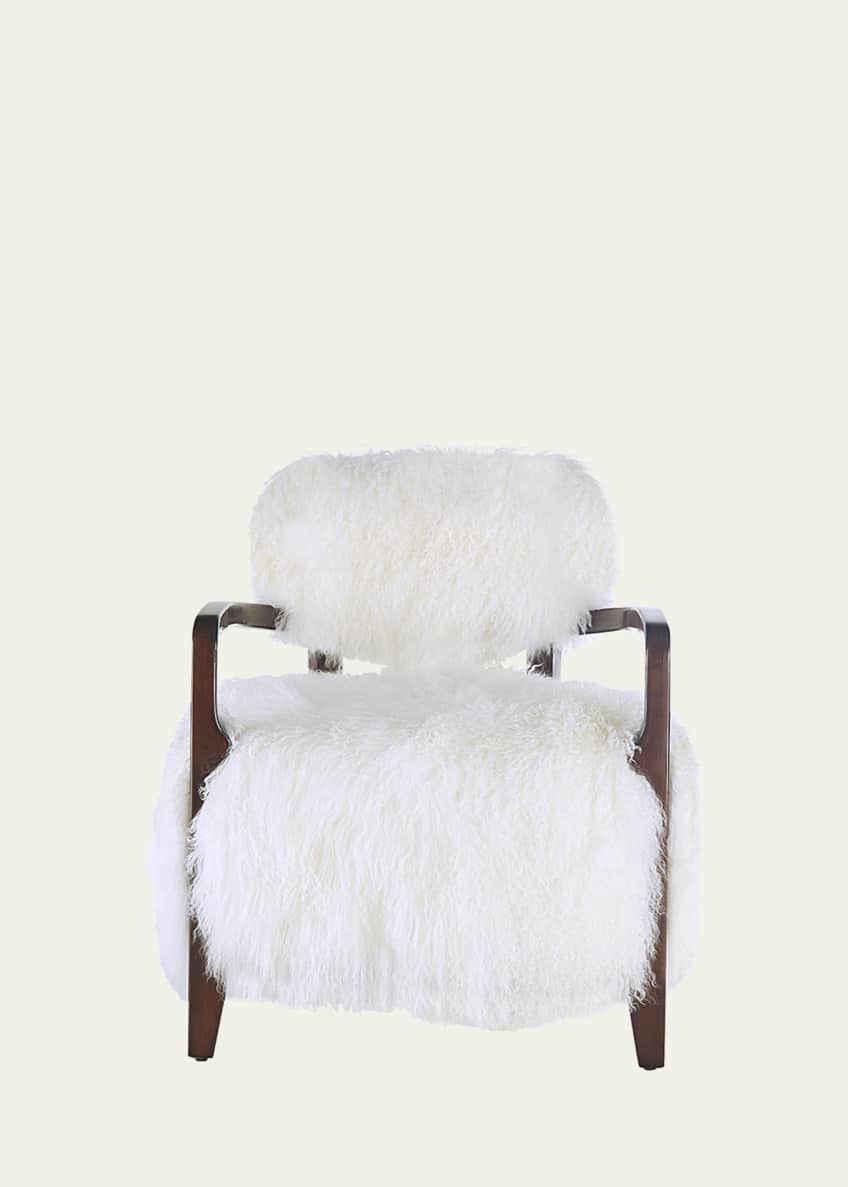 Faux sheepskin lounge new arrivals chair
