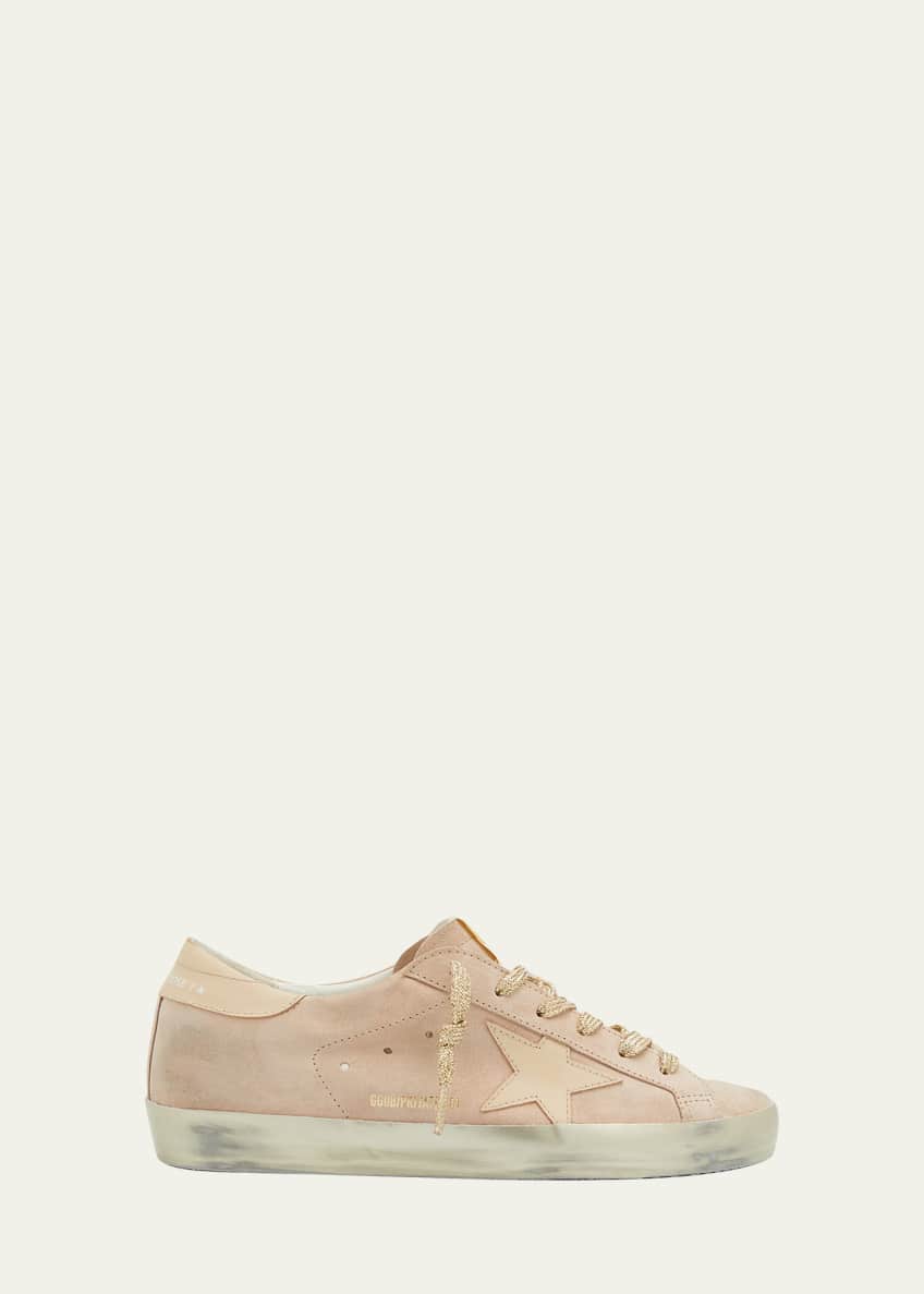Golden goose superstar mixed platform sneakers best sale