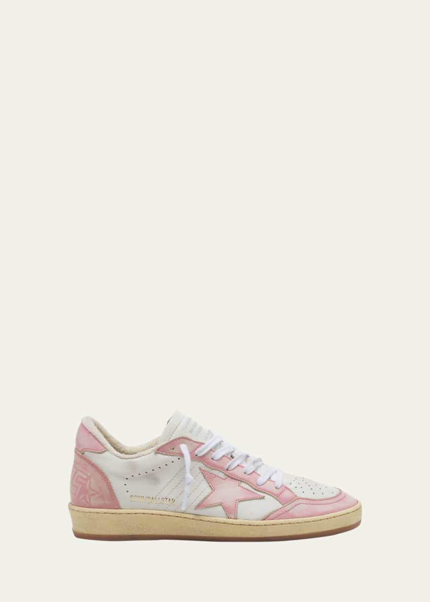 Golden Goose Ballstar Bicolor Leather Low Top Sneakers Bergdorf