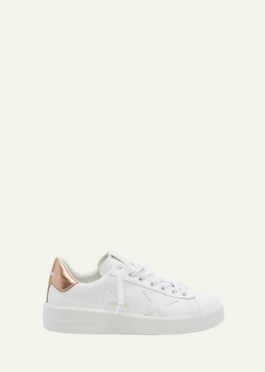 Golden Goose Pure Star Bicolor Leather Low-Top Sneakers - Bergdorf Goodman