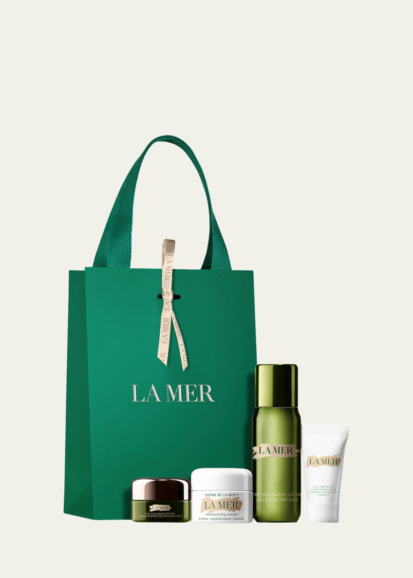 LA MER アクセサリー、メークアップケース グリーン新品 La Mer Small Miracles 4-Piece Set, Yours with any $375 La Mer