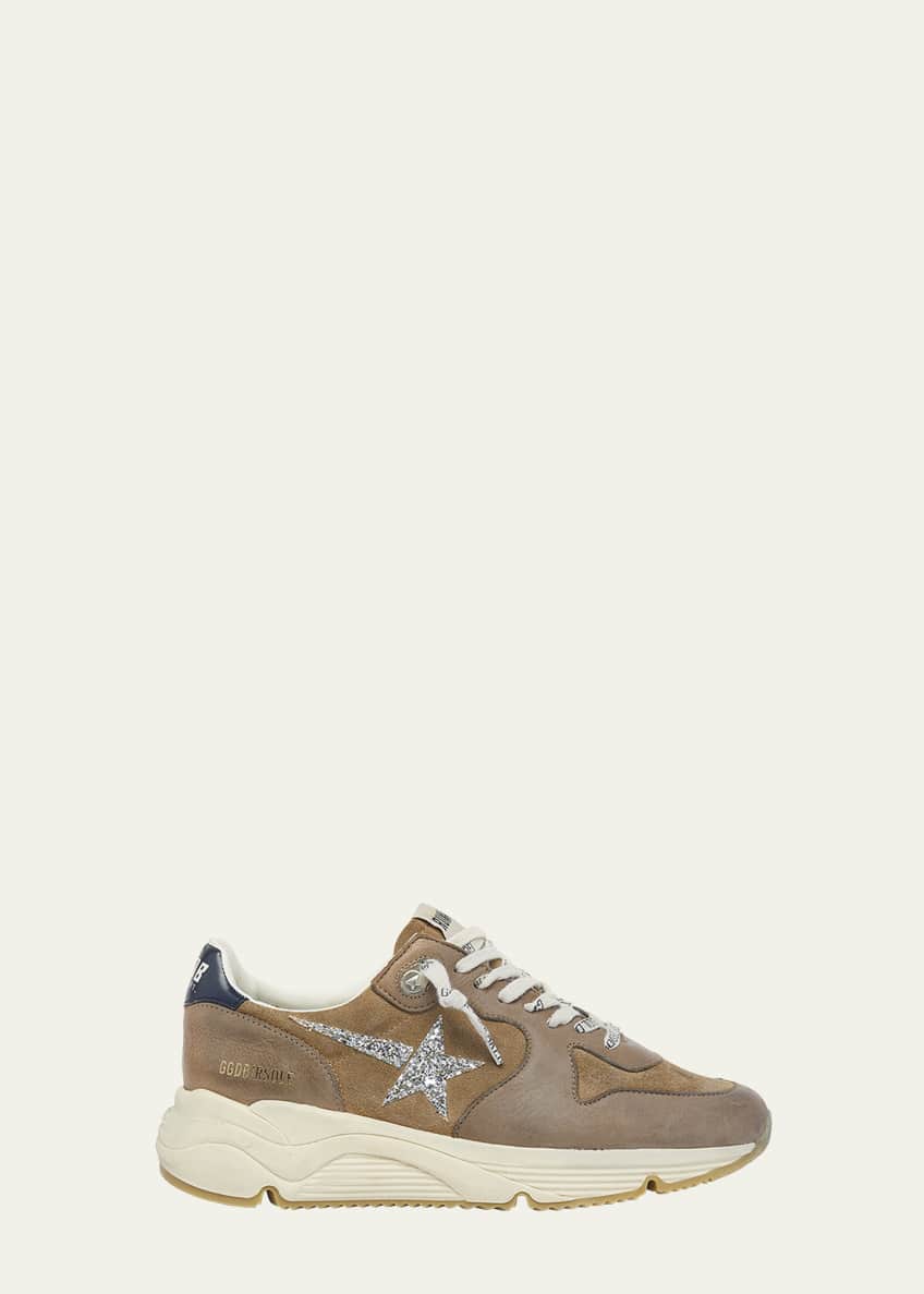 Golden Goose Running Sole Mixed Leather Sneakers