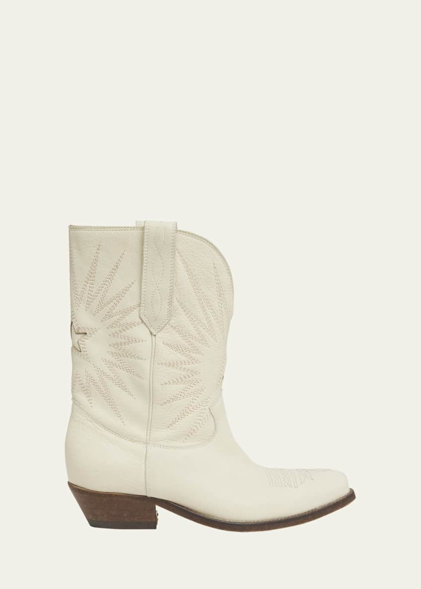 Golden Goose Wish Star Leather Western Boots - Bergdorf Goodman