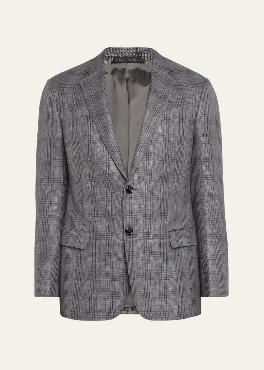 Windowpane blazer shop