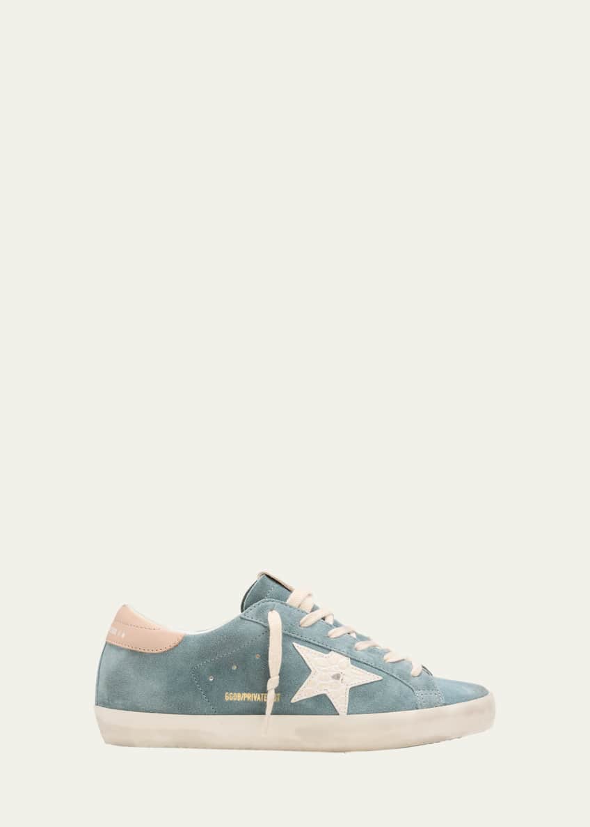 Golden Goose Superstar Mixed Leather Low top Sneakers Silver Blue Butter Rose Dust Women s 38EU Sneakers Trainers Low top Sneakers
